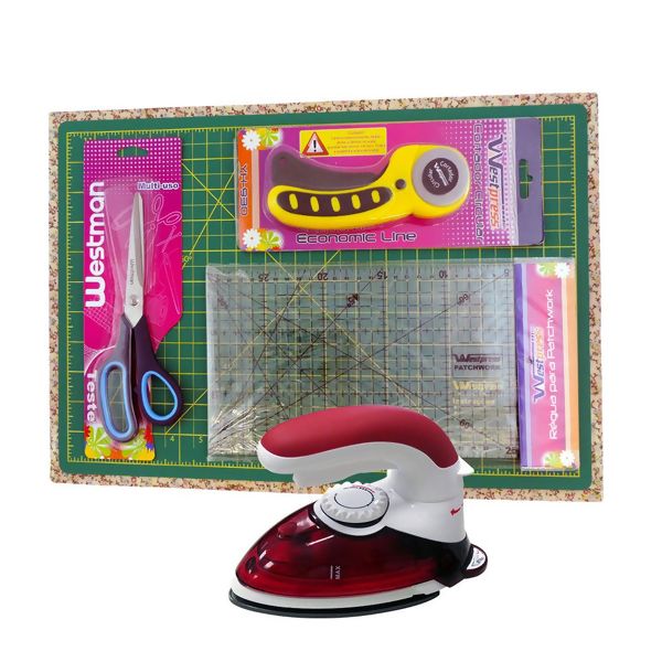 KIT MINI FERRO + KIT ARTESÃO COM TÁBUA DE PASSAR - WESTPRESS
