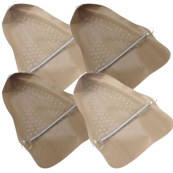 4 Sapatas anti brilho ferro de passar roupa Nobright 1 Mola