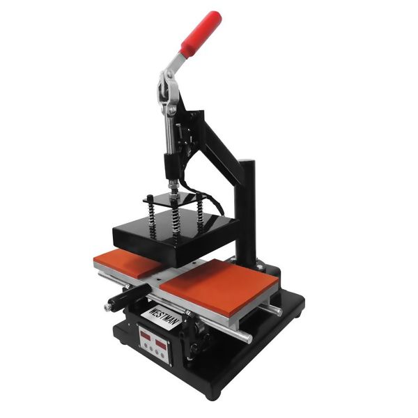 PRENSA PARA SUBLIMAÇÃO MANUAL HOT STAMP 2 BANDEJAS 15X15 - WESTMAN