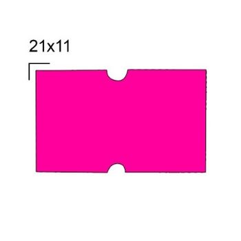 Rolo de Etiqueta para Etiquetadora com 10 Rolos 21x12 mm M-14 Rosa - Westpress
